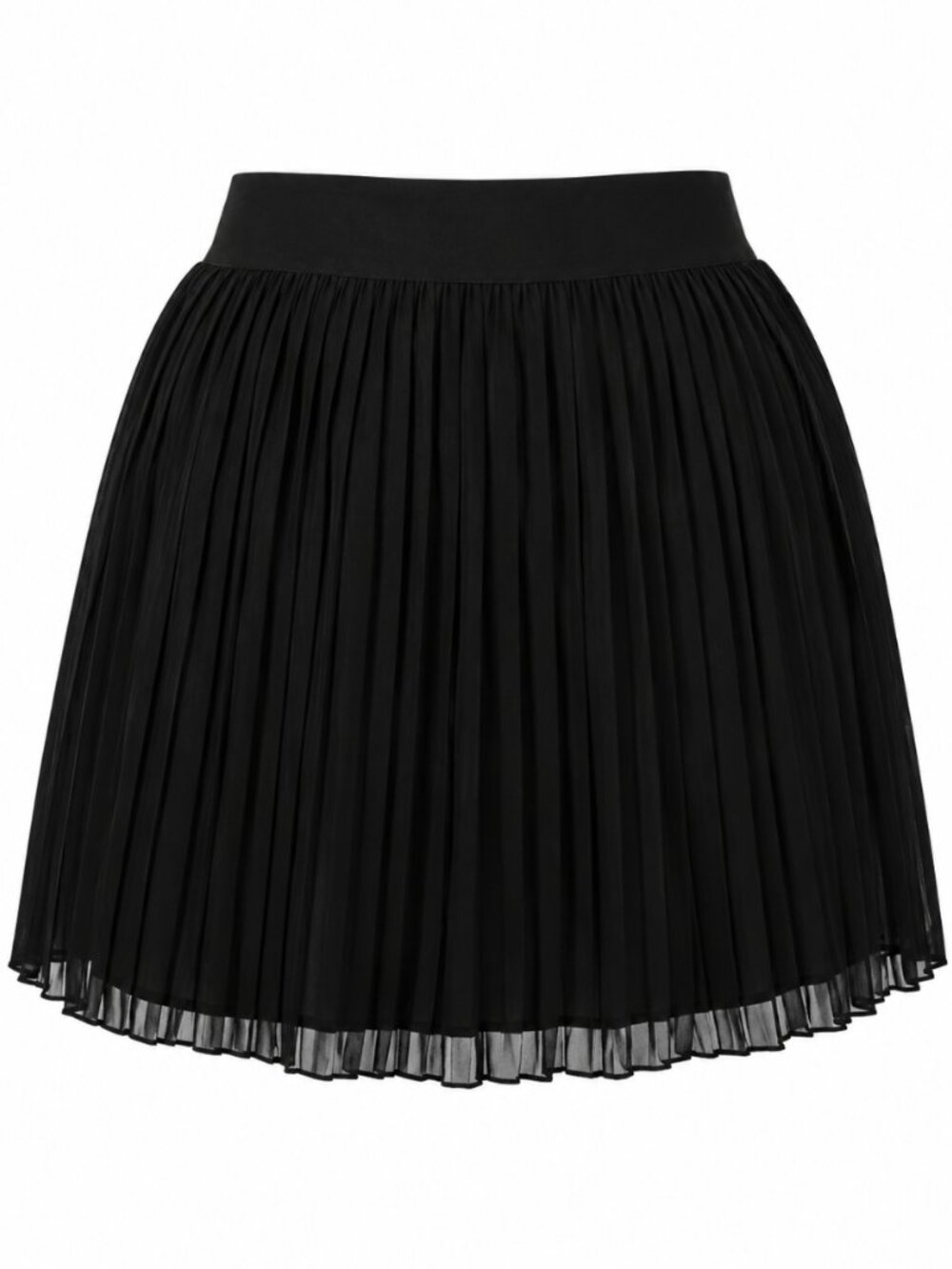 Torrid Black Pleated Chiffon Mini Skirt Size 3